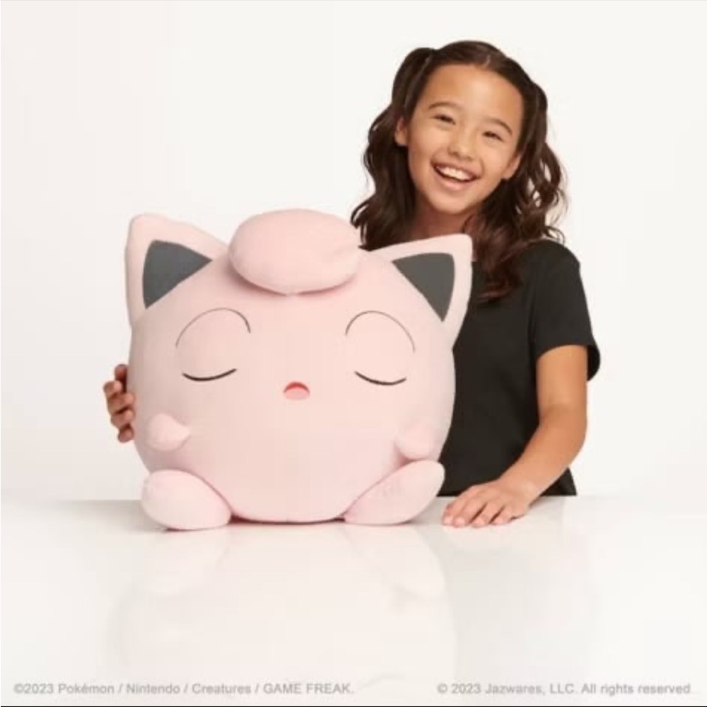 NWT Large Pokemon Jigglypuff Plush - Soft Pink